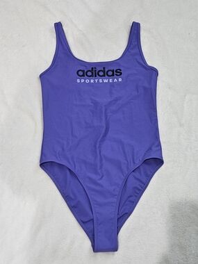 Adidas Sport Swimwear Women's Size 14 One Piece Dark Blue Swimsuit NWT NEW